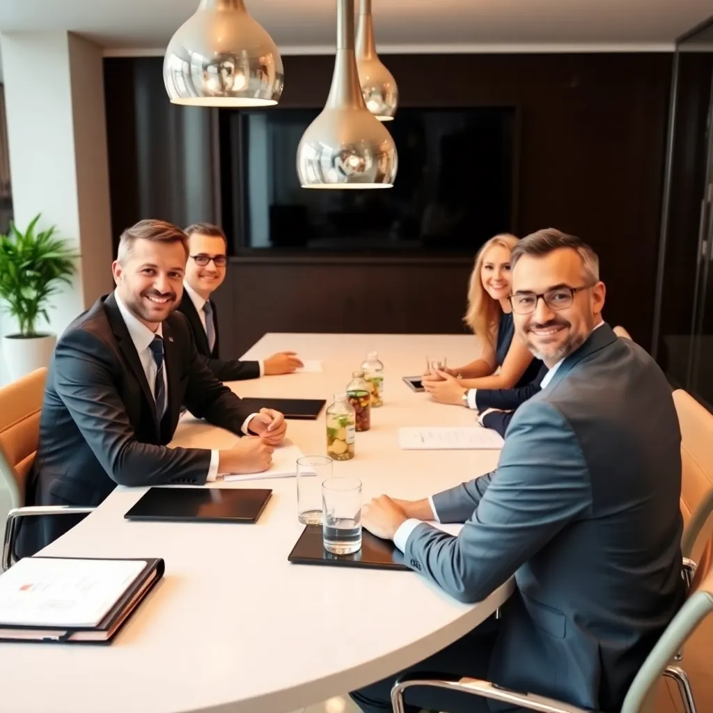 Profesyonel danışmanlarımız bir toplantı sırasında